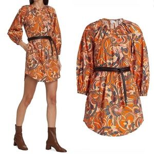 NWT A.L.C. Rosanna Belted Poplin Mini Dress ALC